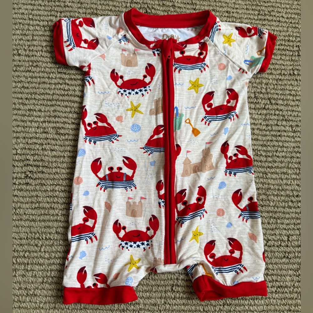Little Sleepies beach buddies shorty 6-12